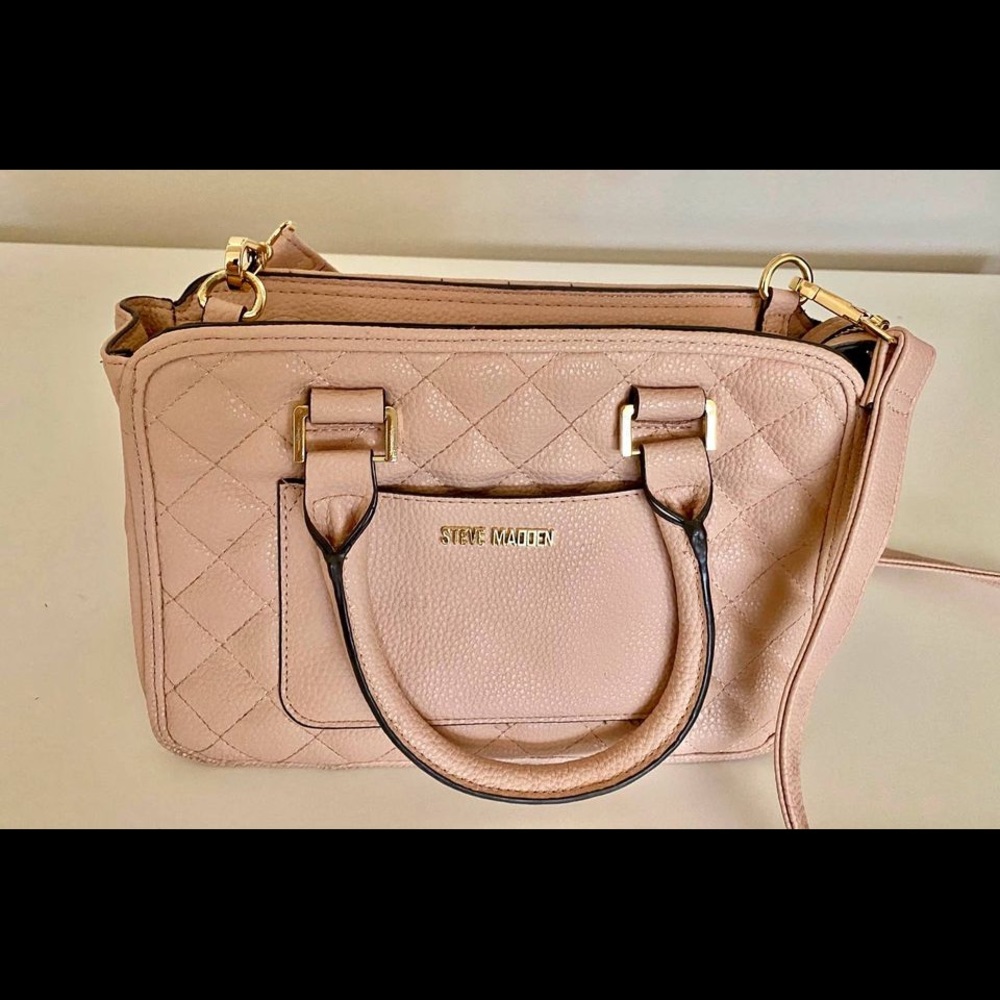 Blush pink Steve Madden purse handbag. Gently used